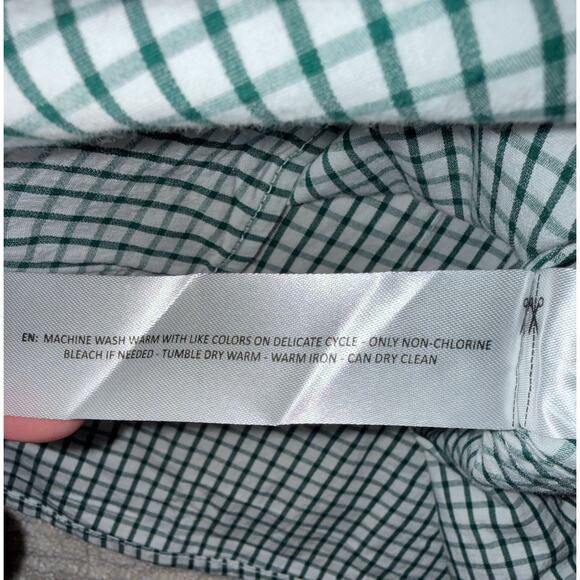 Ariat Women’s Long Sleeve Button Up Shirt Lot 3X Pink Pinstripe Green Plaid West - Picture 5 of 11